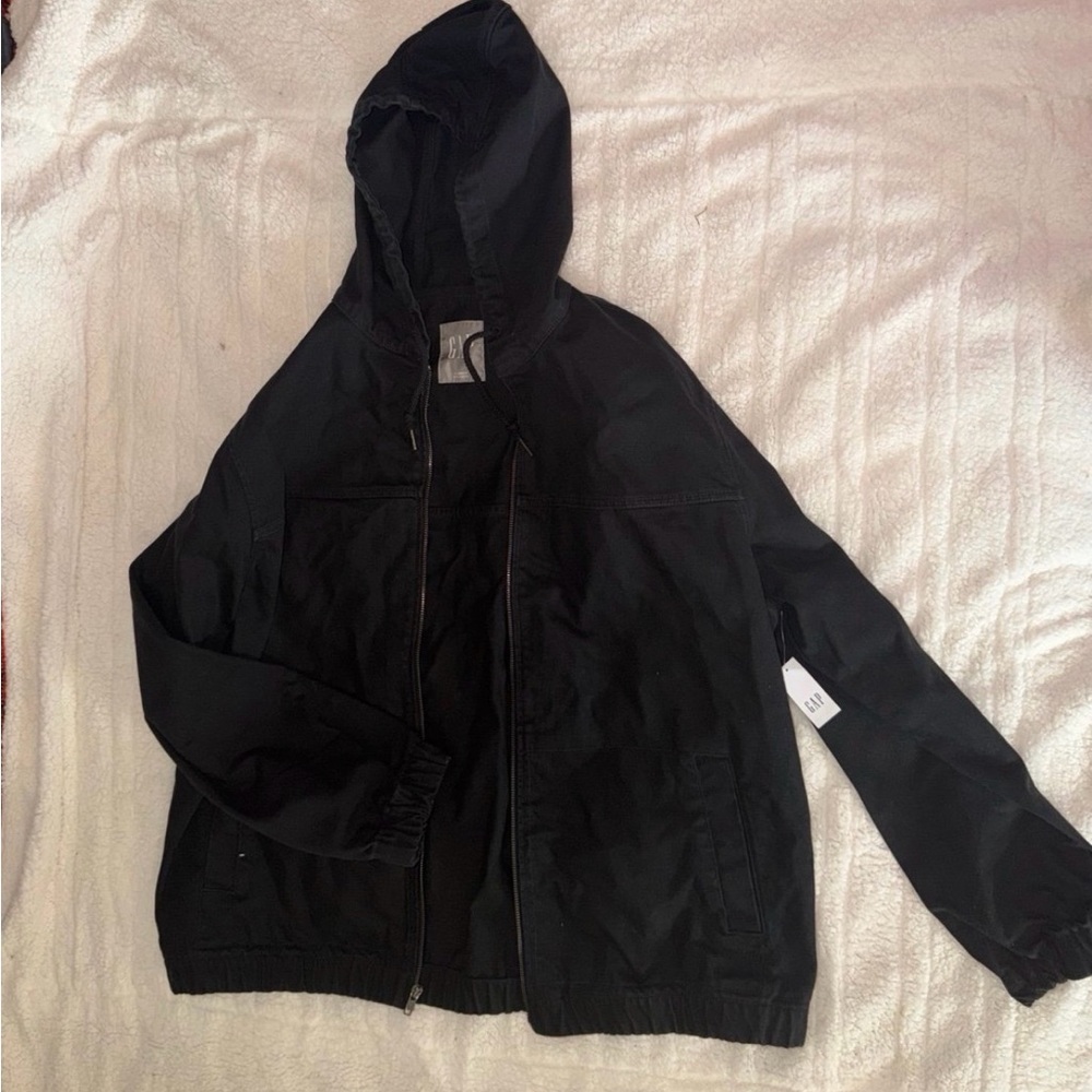 Black Hooded Jacket